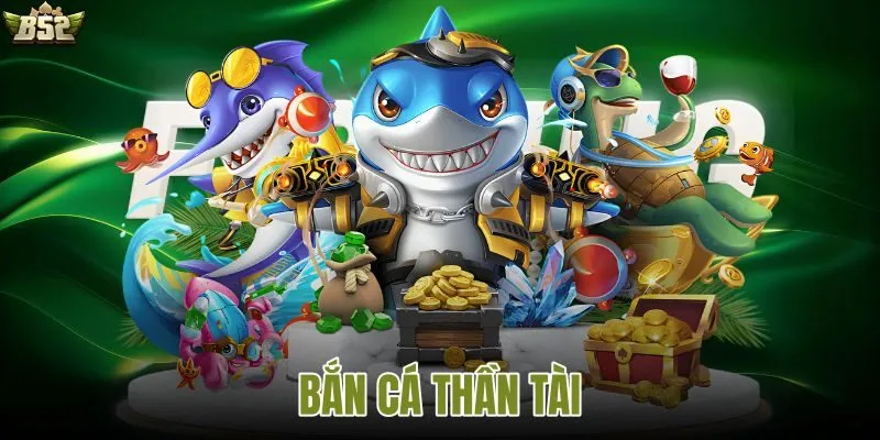 Giao diện game Bắn cá thần tài với nhiều sinh vật biển và phần thưởng giá trị