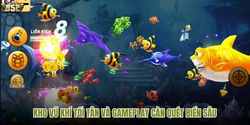 Kho vũ khí tối tân trong KA bắn cá cùng gameplay càn quét biển sâu đầy kịch tính
